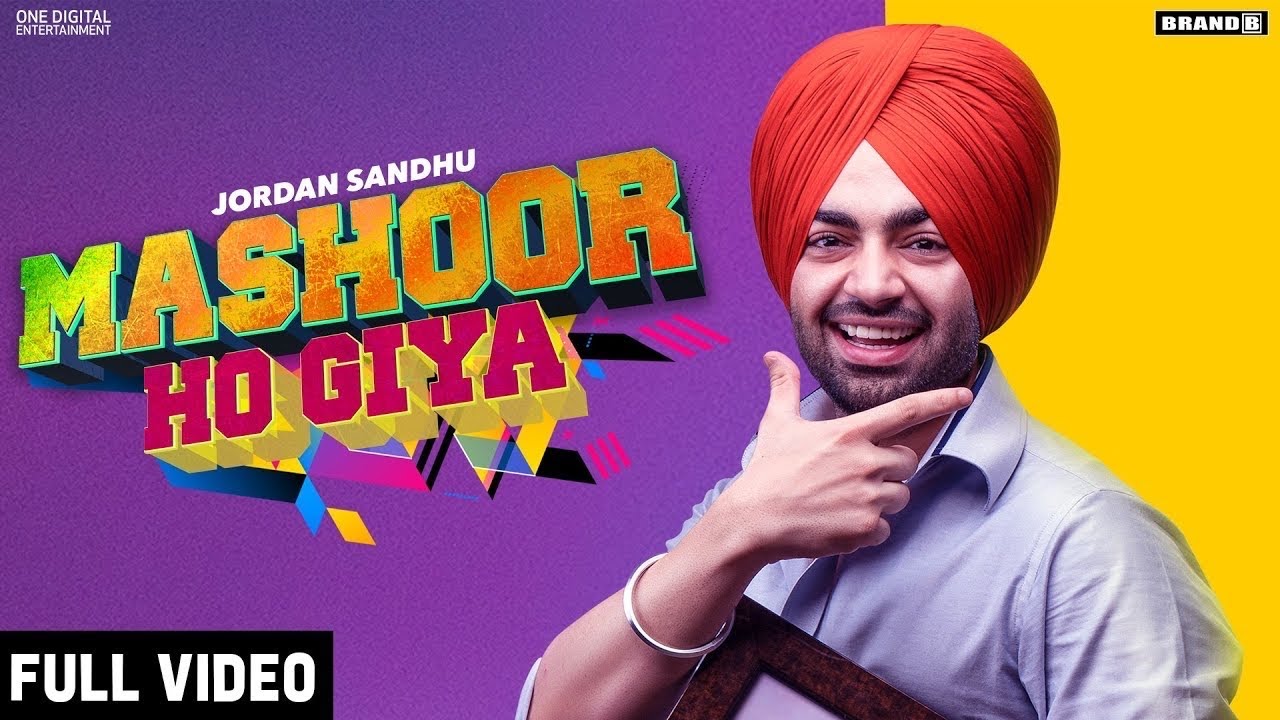| Mashoor Ho Giya Lyrics in Punjabi By Jordan Sandhu